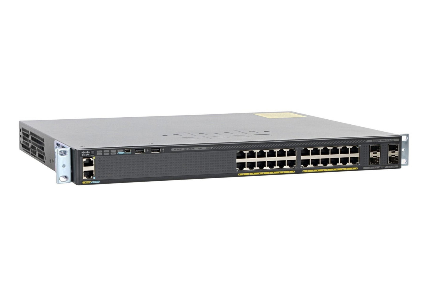 Cisco WS-C2960X-24PS-L switch with 24x 1G PoE+ ports