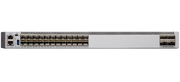 Cisco C9500-24Y4C-E | 24x 1/10/25G SFP28 + 4x 40/100G QSFP28, No PoE, 1U L3, Network Essentials