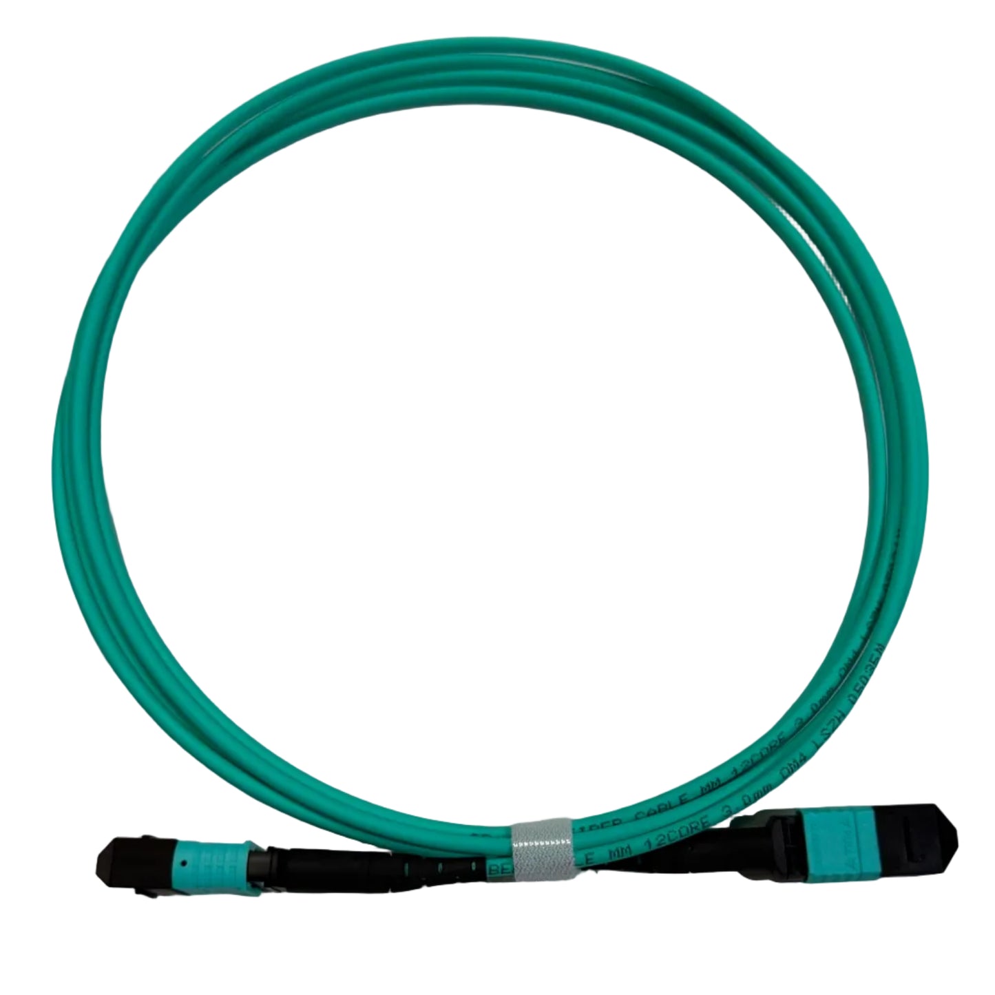 OM4 Multimode Fibre Optic Cable | MPO Female to MPO Female | Polarity B | 12 Core | 0.5 to 15 Meter
