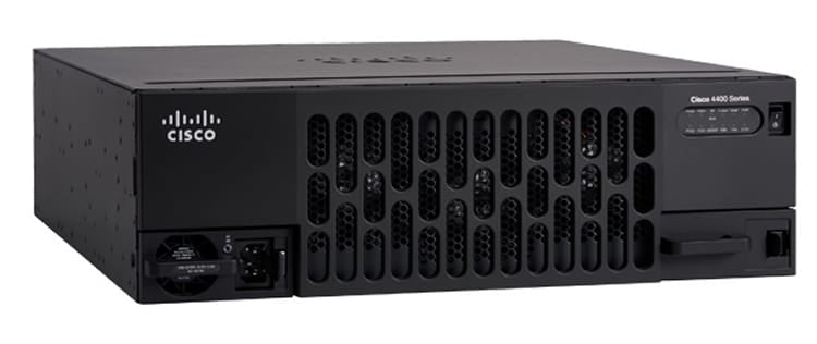 Cisco ISR4461/K9 | 2x10G SFP+, 4x1G RJ45; 3xNIM, 3xSM; SD-WAN ready, optional LTE; license: Base; 8GB flash, 4GB DRAM