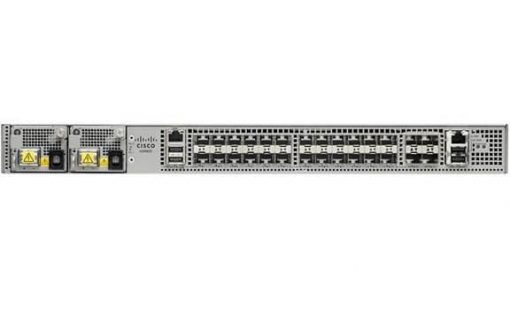 Cisco ASR-920U-12SZ-IM router with 12xGE SFP and 4x10GE SFP+ ports on rack