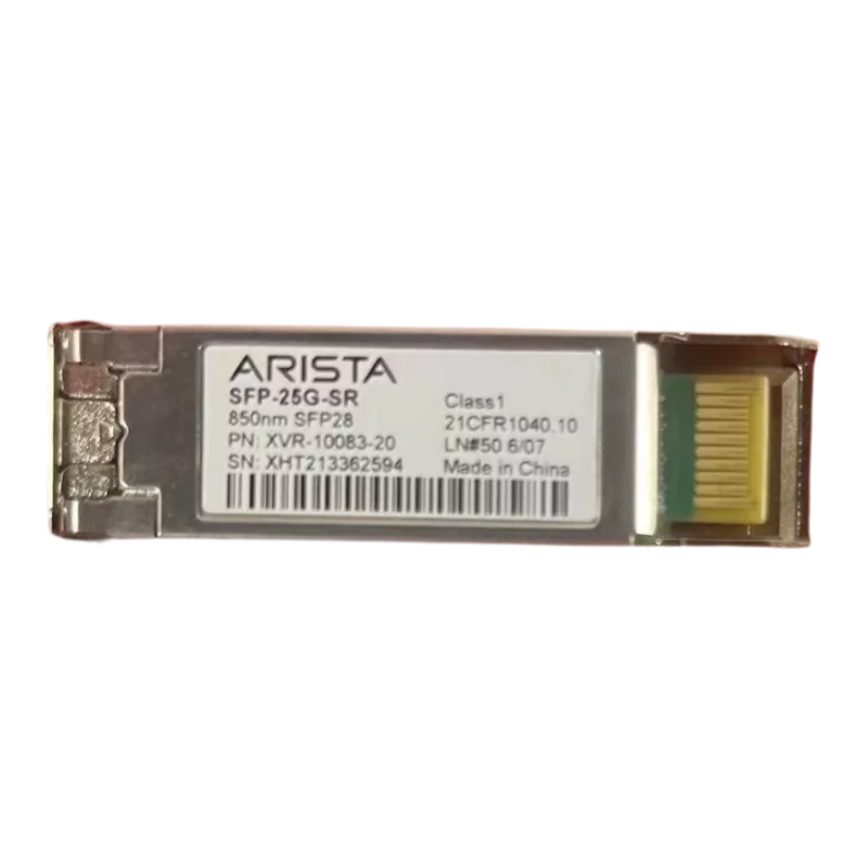 Arista SFP-25G-SR | 25GbE | SFP28 | 25GBASE-SR | 850nm | 70m OM3 / 100m OM4 | LC duplex