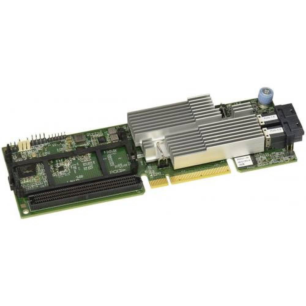 Cisco UCSC-RAID-M6SD RAID controller with green circuit board and silver heatsink