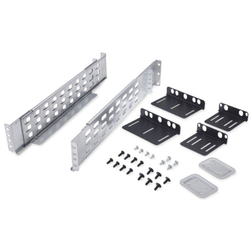Cisco IR809 DIN-rail vertical mount kit with silver steel rack and black brackets