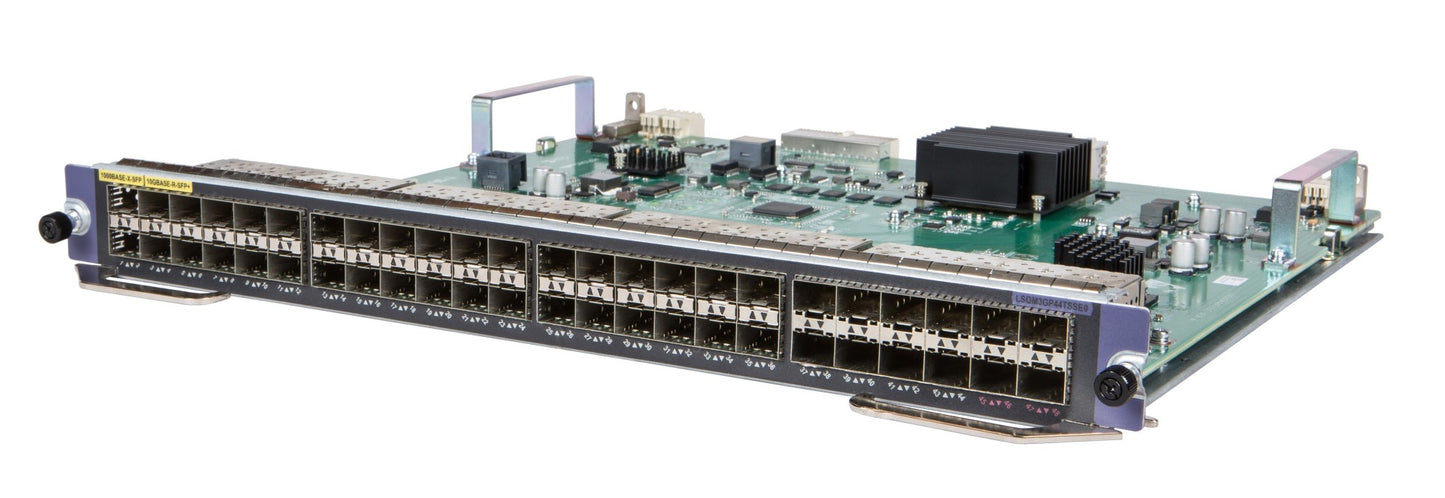 HPE JH431A | 44x 1G SFP + 4x 10G SFP/SFP+, MACsec, high‑density line card for 7500 chassis