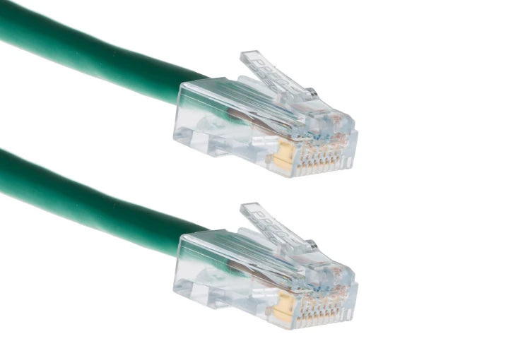 Green ethernet cable with transparent rj45 connectors for cisco cab-500rj rollover rs-232 console use
