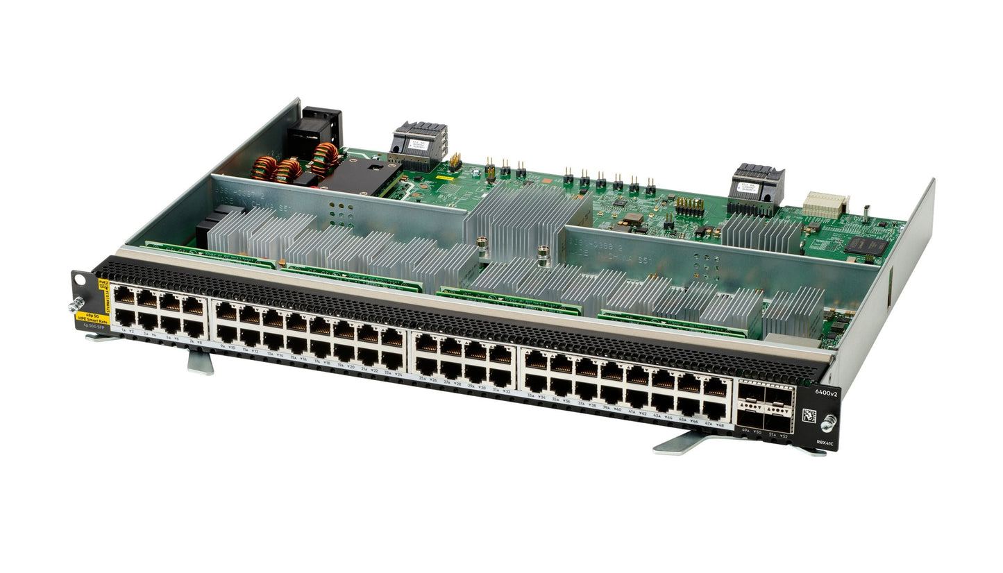 Aruba R0X41C 48-port PoE++ v2 line card with Cisco Catalyst 3850 switch