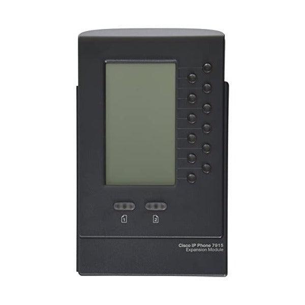 Cisco CP-7915 IP Phone Expansion Module with black plastic and gray screen