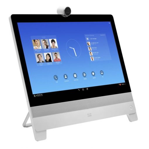 Cisco CP-DX80-K9 | All-in-one 23in FHD video collaboration, 1080p camera, integrated mic/speakers, Gigabit LAN, HDMI share, USB