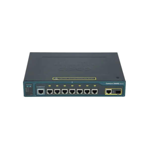 Cisco 1941 router with 8 Ethernet ports and sleek black design