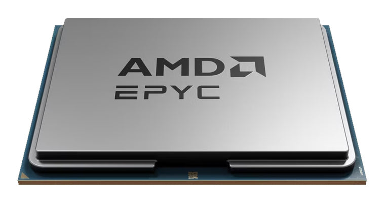AMD EPYC 9575F Silver CPU with blue base, 3.3 GHz, DDR5-6000