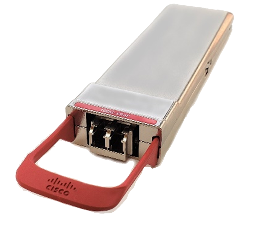Cisco CPAK-100G-ER4F 100G transceiver module with LC duplex