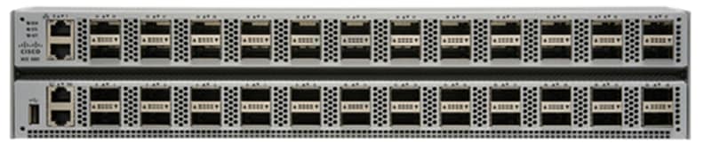 Cisco NCS-5502-SYS service-edge router in rack with 10-100G ports
