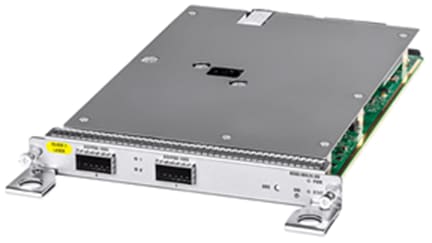 Cisco N560-IMA2C interface module with silver chassis and green PCB