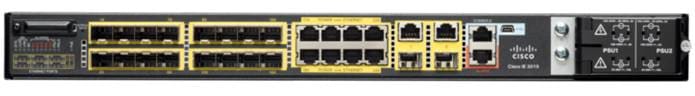 Cisco IE-3010-16S-8PC | 16x FE SFP + 8x 10/100 PoE (802.3af) | 2x GE dual-purpose uplinks