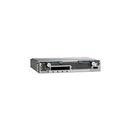 Cisco UCS-IOM2204-8FET silver server rack with black accents and perforated panel