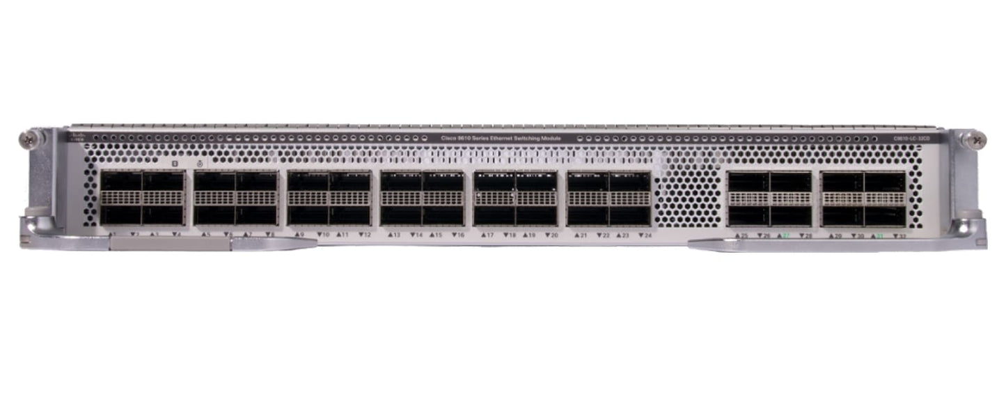 Cisco Catalyst 9300 32-port line card with 30x100G QSFP28 and 2x400G QSFP-DD
