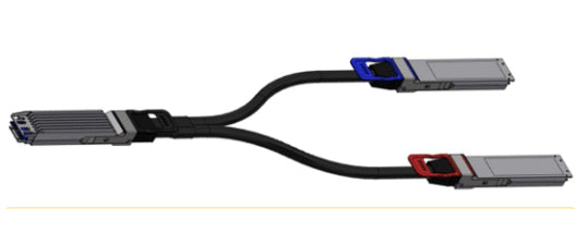 NVIDIA 980-9I949-00N005 | 400G OSFP to 2x200G OSFP AOC | 850nm | 5m | MMF | Breakout | OSFP↔2xOSFP | IEEE 802.3bs/cd, IB 200G