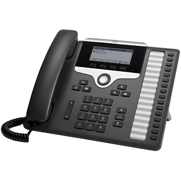 Cisco CP-7861-3PCC-K9 | 16-line SIP (3PCC), 3.5in grayscale LCD, 2x Fast Ethernet, 802.3af PoE