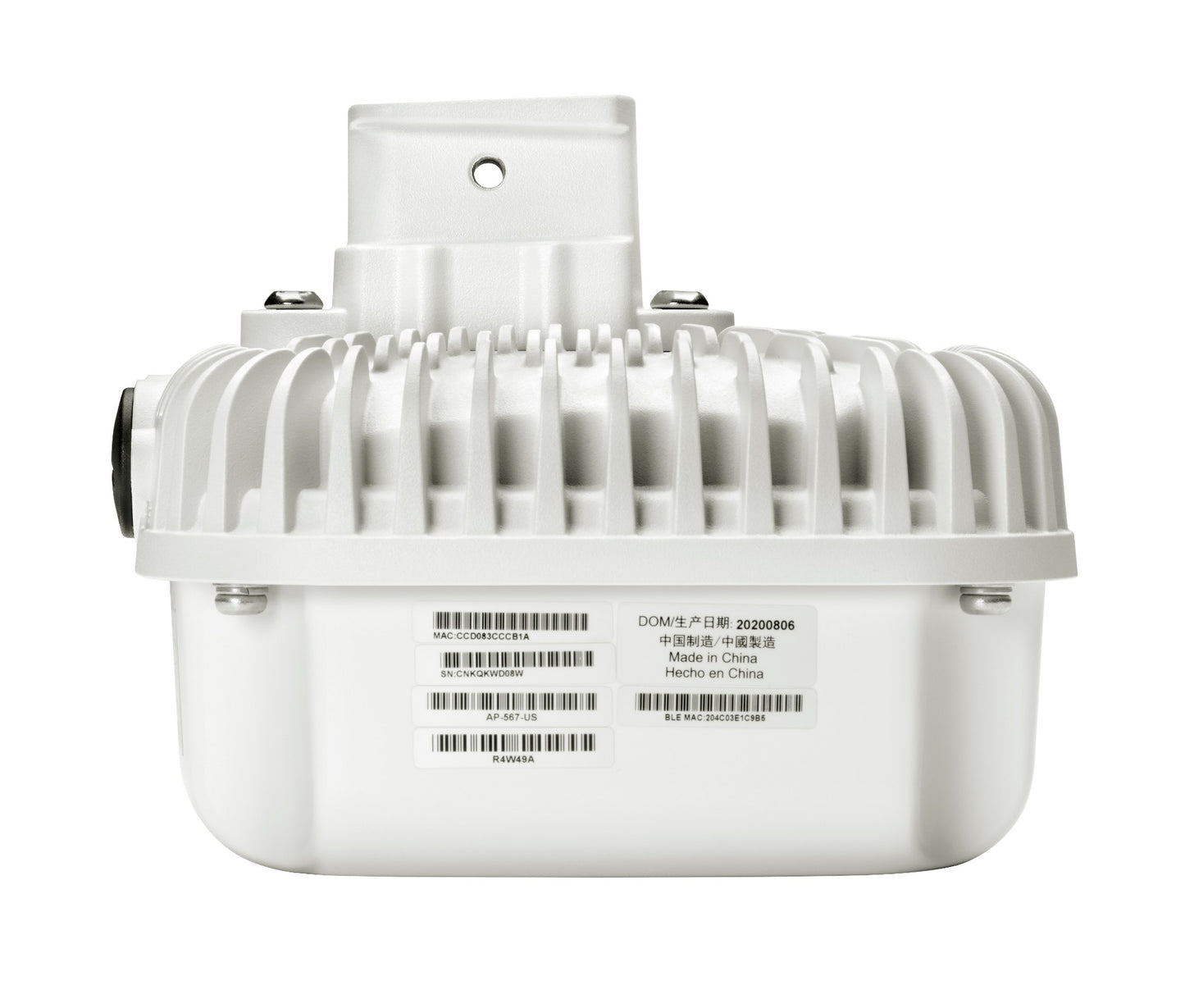 Aruba R4W48A | AP-567 Wi‑Fi 6, dual‑band 2.4/5 GHz, dual 2x2:2 radios, integrated directional antennas, outdoor‑rated
