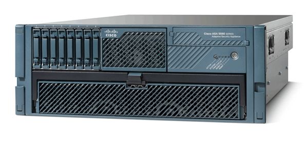 Cisco ASR 9010 router with 2x 10GbE SFP+ ports in dark blue and silver
