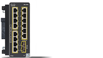Cisco IEM-3500-14T2S switch with 14x 1G RJ45 and 2x 1G SFP ports