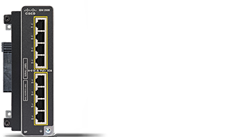 Cisco IEM-3500-8P expansion module with 8 PoE+ ports