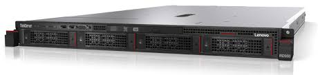 Lenovo RD350 | 1U dual-socket Xeon E5 v3/v4 | up to 512GB DDR4 | 4x 3.5" or 8x 2.5" bays | HW RAID | redundant PSUs | 4x 1GbE + PCIe expansion | IPMI/remote management