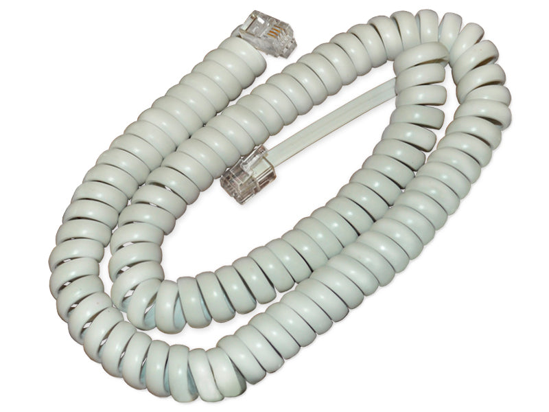 Cisco CP-HS-CORD-W | handset curly cord | white | 4P4C RJ-9/RJ-10 | for 6900 series and RJ-9 handsets