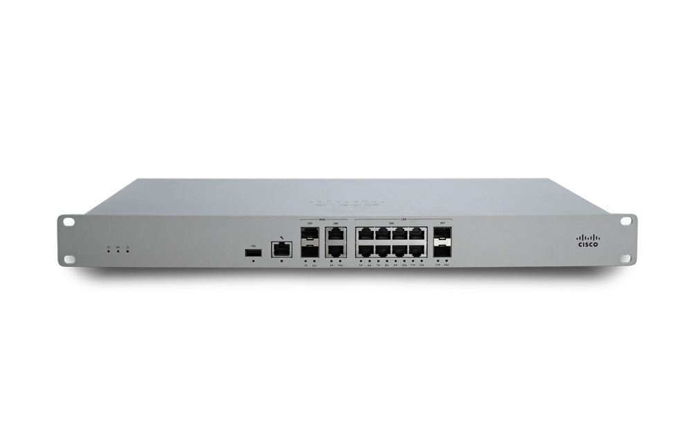 Meraki MX85-HW | 1U security appliance, 1 Gbps firewall throughput, SD-WAN, dual WAN, rack-mount