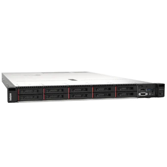 Lenovo SR630-V2 | 1U dual-socket Intel Xeon Scalable (Ice Lake), DDR4-3200 ECC, up to 10x 2.5in SAS/SATA/NVMe, PCIe Gen4 expansion, OCP 3.0 networking, hot-swap redundant PSUs, XClarity management