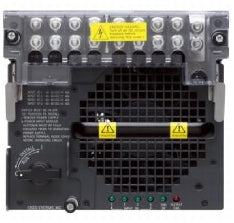 Cisco PWR-6000-DC black and silver DC power supply unit with yellow labels