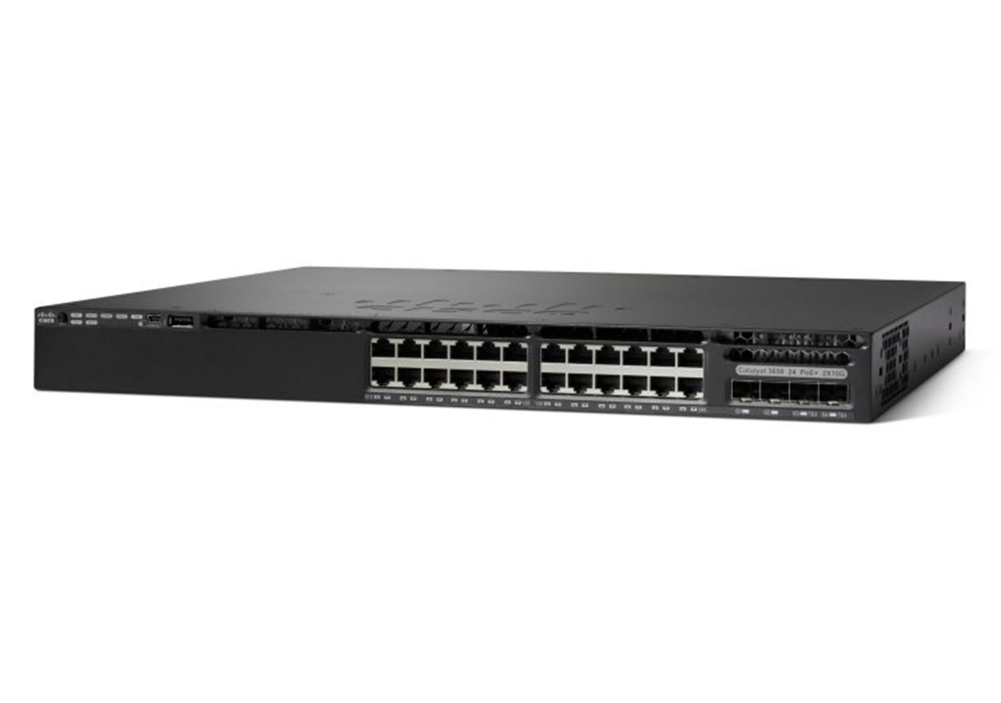 Cisco WS-C3650-24TS-S switch with 24x1G ports and 4x1G SFP uplinks