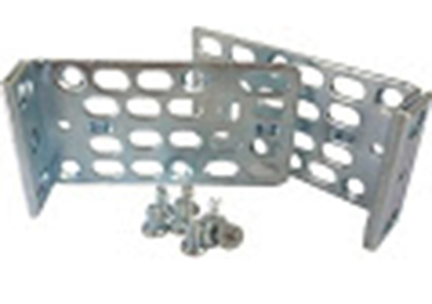 Cisco RCKMNT-REC-2KX 1U recessed rack-mount kit with silver metal brackets