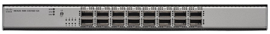Cisco N9K-C9316D-GX 16-port 400G switch with RJ45 ports