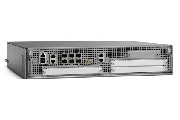 Cisco ASR1002-X | ASR 1002-X chassis | 2U | 6x1G integrated ports | dual power supplies | SD-WAN capable | throughput license tiers 36–100 Gbps | 4GB DRAM