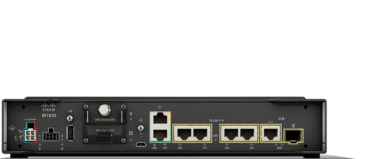 Cisco IR1835-K9 | Rugged router | SD-WAN capable, LTE/5G-ready | higher I/O density | extended temp | DIN‑rail/panel mount