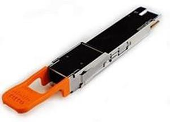 Cisco QSFP-400G-DR4 400G fiber optic connector orange black silver