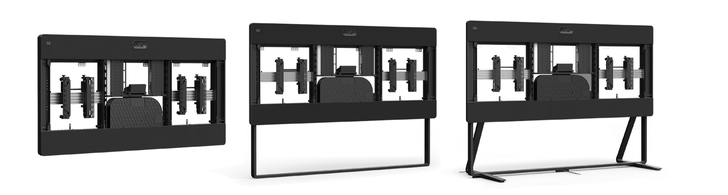 Cisco CS-KIT-EQX-WMK-C | Room Kit EQX wall mount | carbon black | low-profile bracket | for Room Kit EQX
