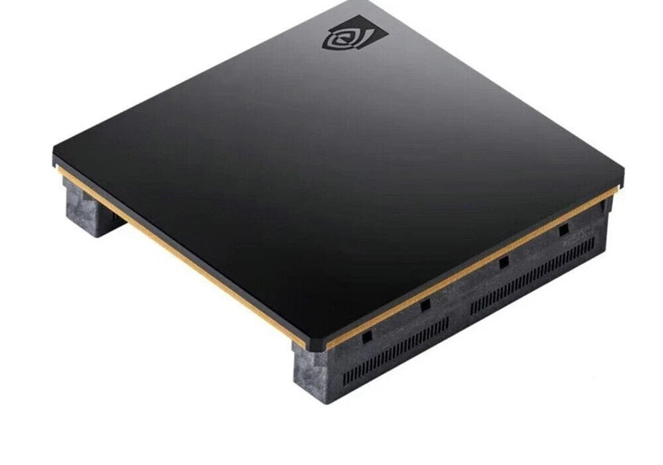 Sleek black and gold NVIDIA Quadro RTX 5000 NVLink bridge for dual-GPU