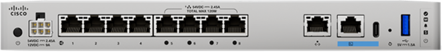 Cisco CSF1210CP-TD-K9 | Compact firewall | PoE+ downlink ports | Threat Defense (FTD) | dual 1G WAN | NGFW, IPS, URL filtering | SD-WAN: none | LTE: none