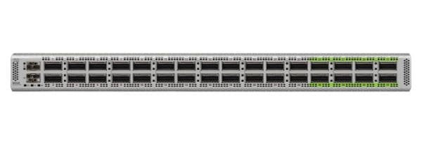 Cisco N9K-C9332D-GX2B-M 32x 400G QSFP-DD switch front view