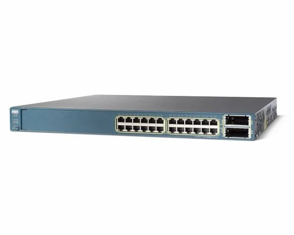Cisco WS-C3560E-24PD-S 24-port PoE switch with 2x 10G X2 ports