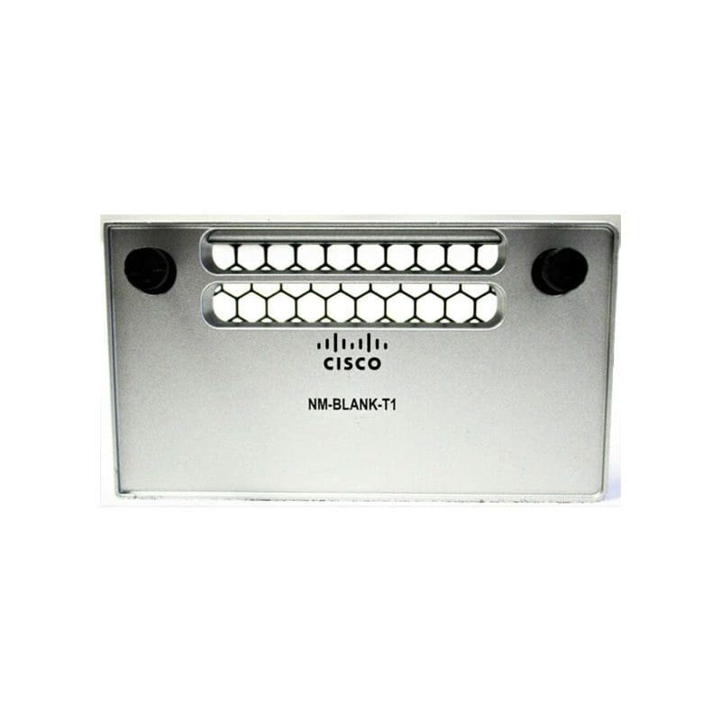 Cisco NM-BLANK-T1 silver network module blank cover with honeycomb pattern