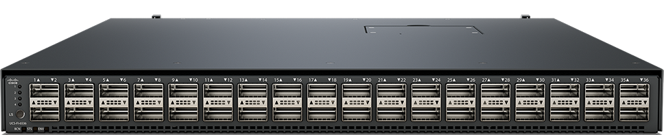 Cisco HCI-FI-6536 black and silver server rack with hard drive slots