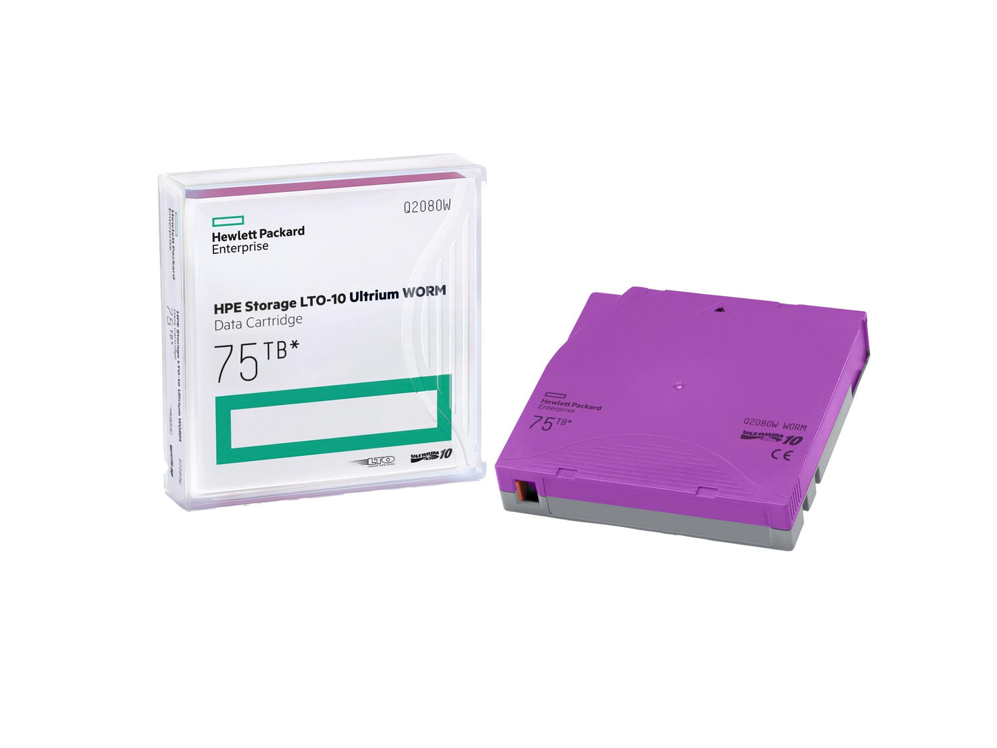 HPE Q2080W | LTO-10 Ultrium WORM tape | 75TB compressed | Write-Once archival