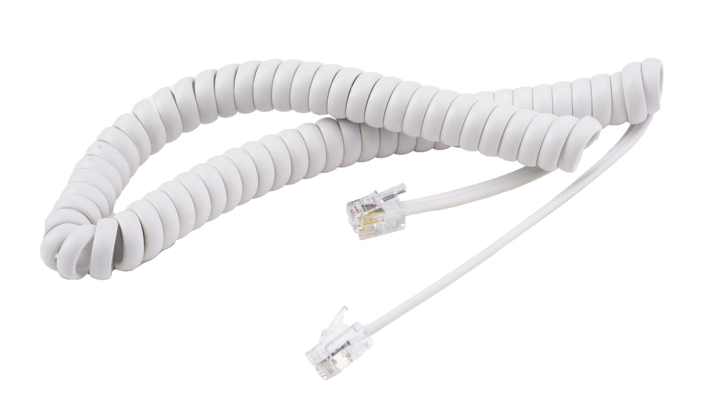 Cisco CP-DX-W-CORD | Coiled handset cord, white, RJ-9 to RJ-9 4P4C | for IP Phone 7800/8800/DX600 | handset not included