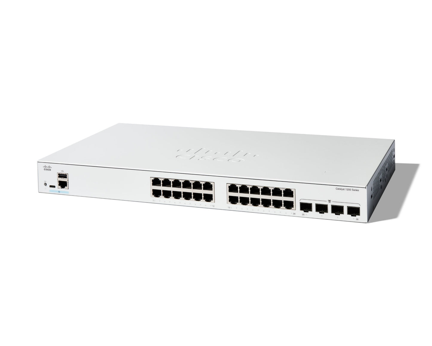 Cisco C1200-24T-4G | 24x 1G RJ45; 4x 1G SFP uplinks; smart-managed, license-free