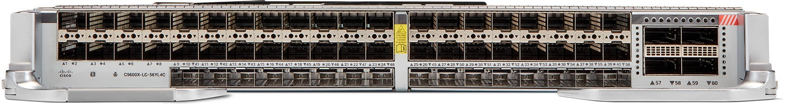 Cisco C9600X-LC-56YL4C line card with 56x10/25/50G and 4x100G ports