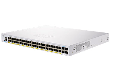 Cisco CBS350-48P-4G-AU | 48x 1G, PoE+ (802.3at), 4x 1G SFP uplinks, L2/L3 smart managed